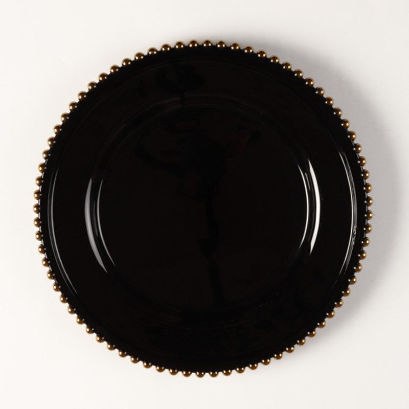 Wholesale Glass Charger Plate PZ-030 - Image 1